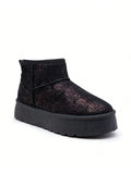 Botas Nieve Suela Gruesa Mujer - Botines Invierno Cálidos Antideslizantes Plataforma