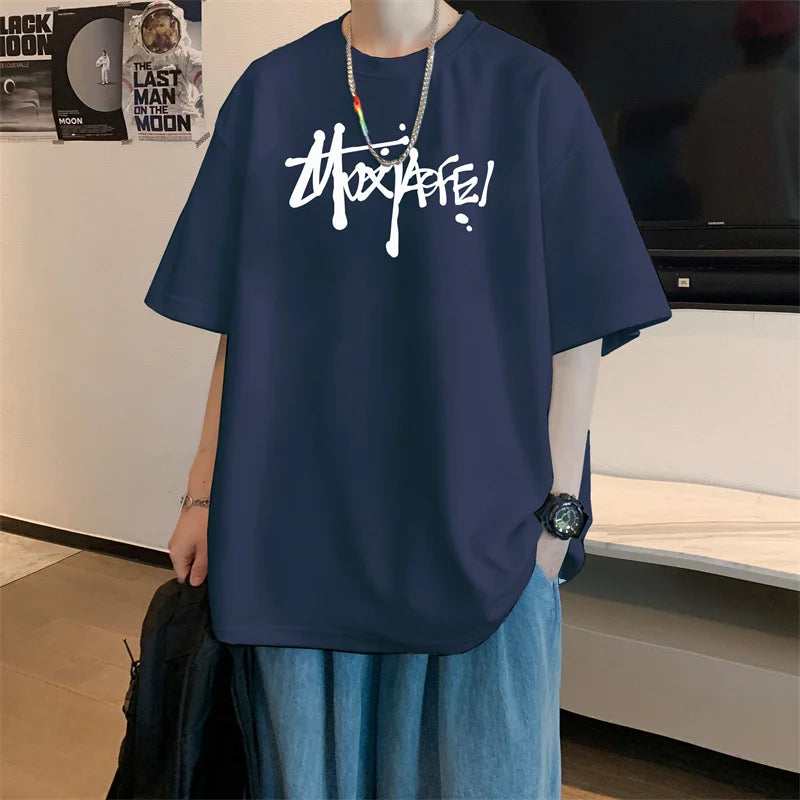 Camiseta Oversized de Algodón - Tallas Grandes hasta 4XL Hombre