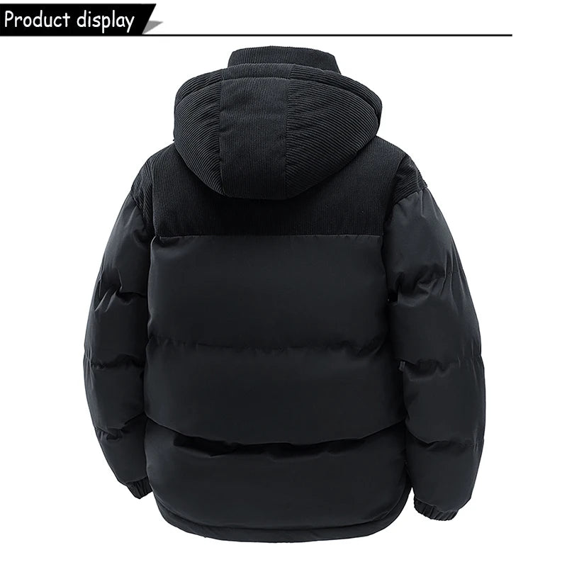 Parka con Capucha Desmontable - Cortavientos Cálida Hombre