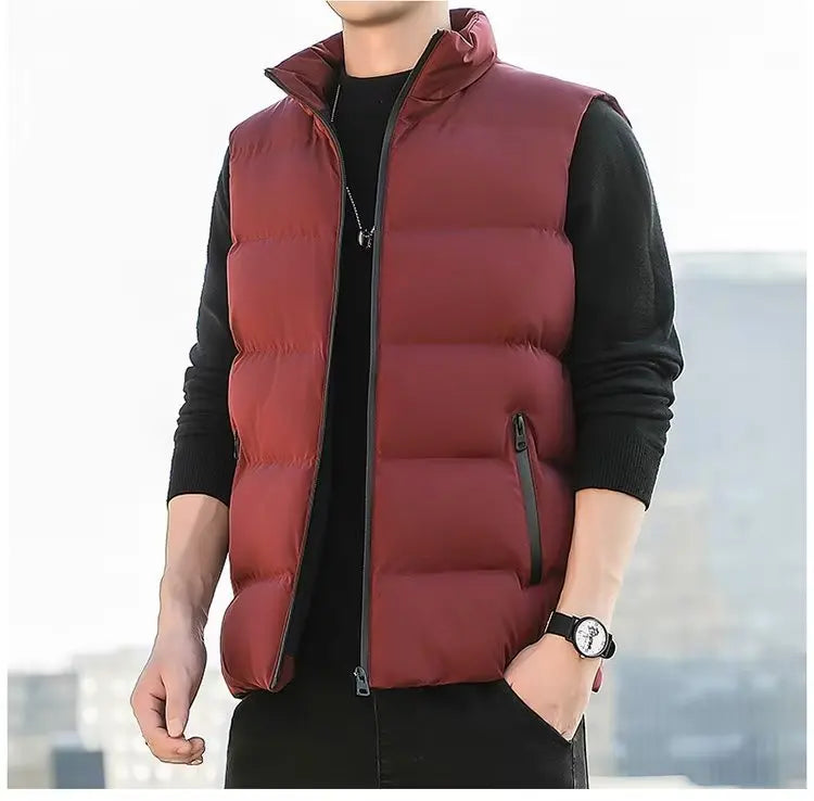 Chaleco Acolchado Minimalista - Estilo Coreano Hombre