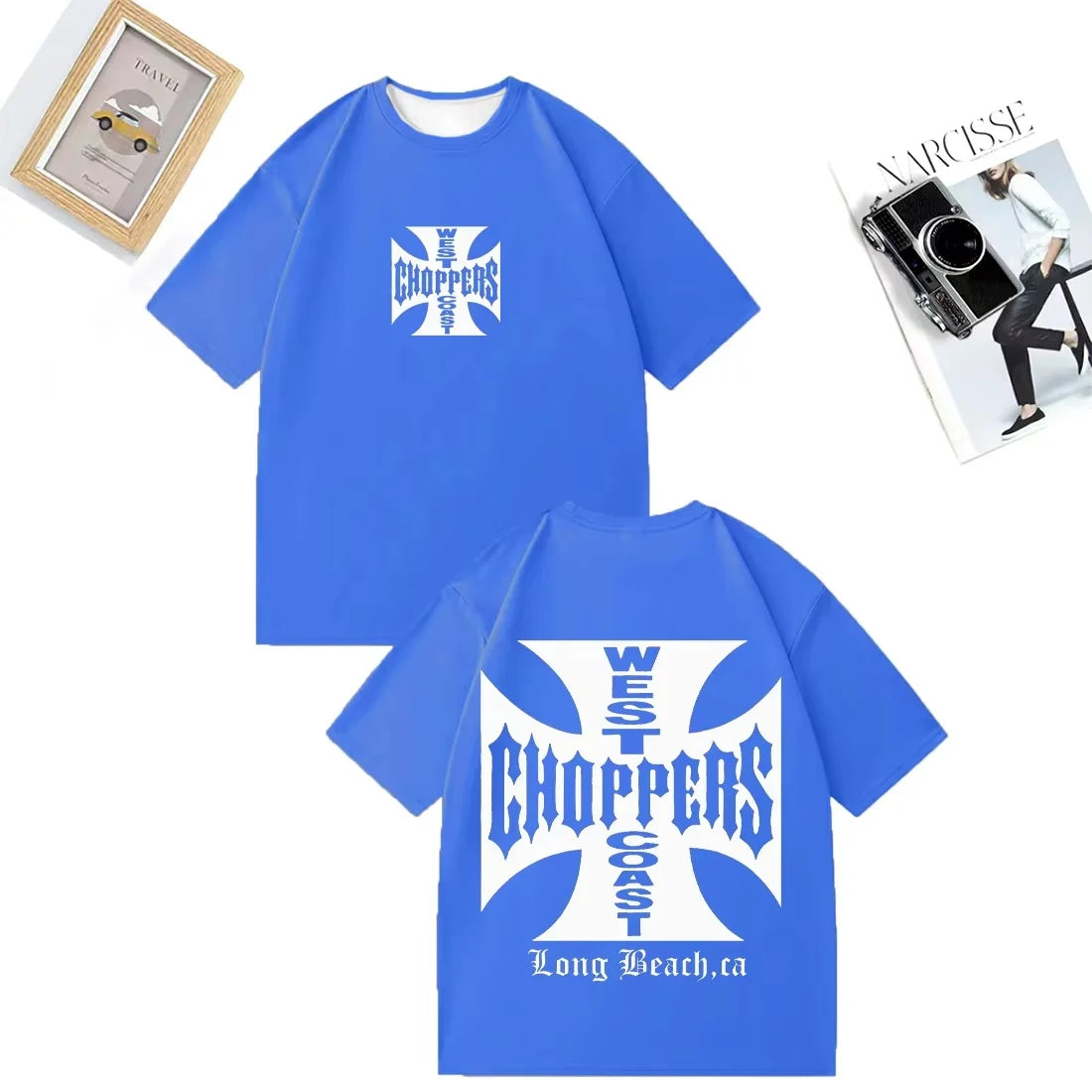 Camiseta Paul Walker West Coast Choppers 3D - Retro Hip Hop Streetwear Hombre