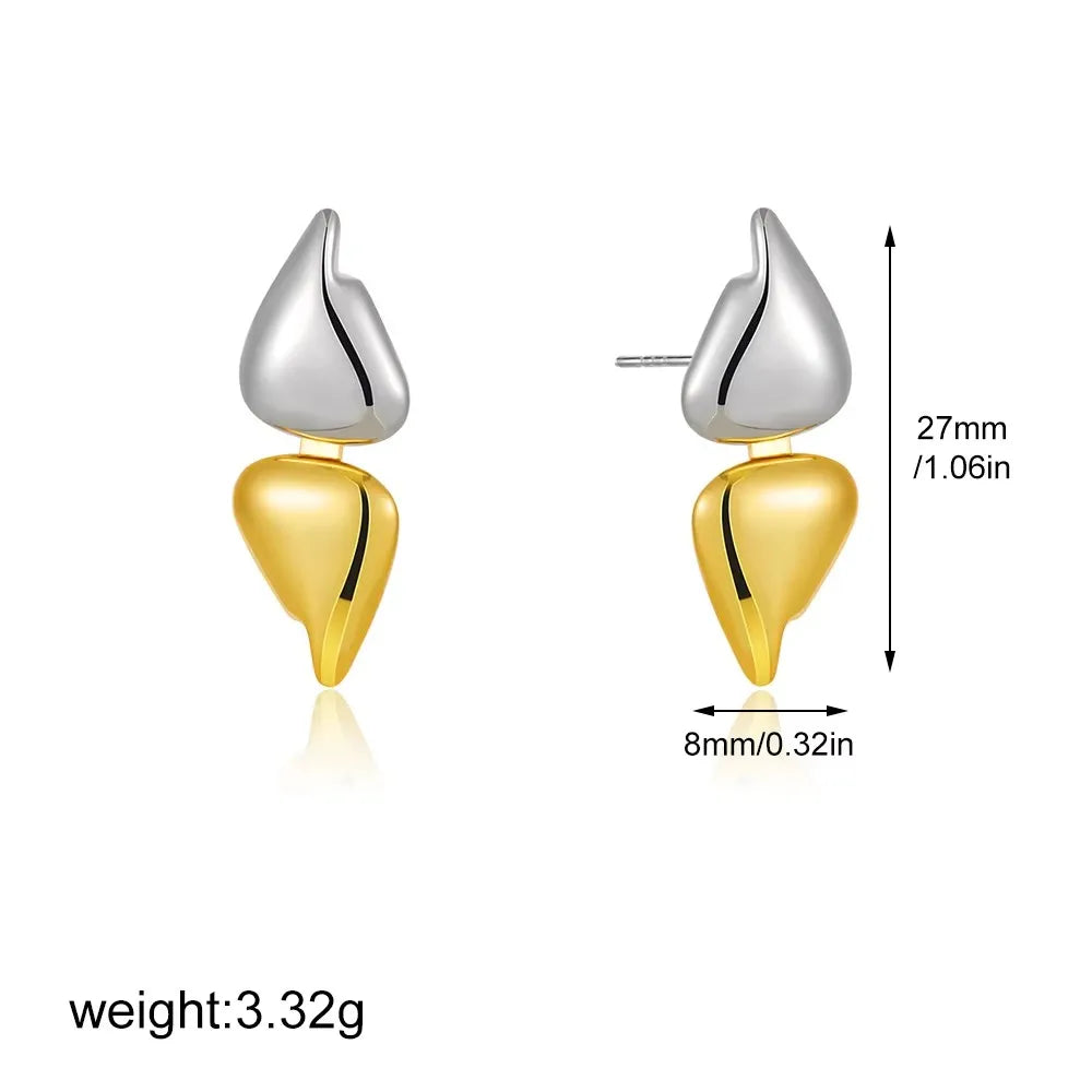 Aros Acero Inoxidable Zirconia Vintage - Huggie Waterproof Colores Mujer