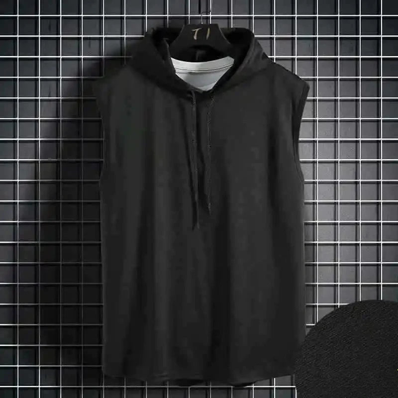 Chaleco Deportivo Sin Mangas con Capucha - Hip Hop Verano Hombre