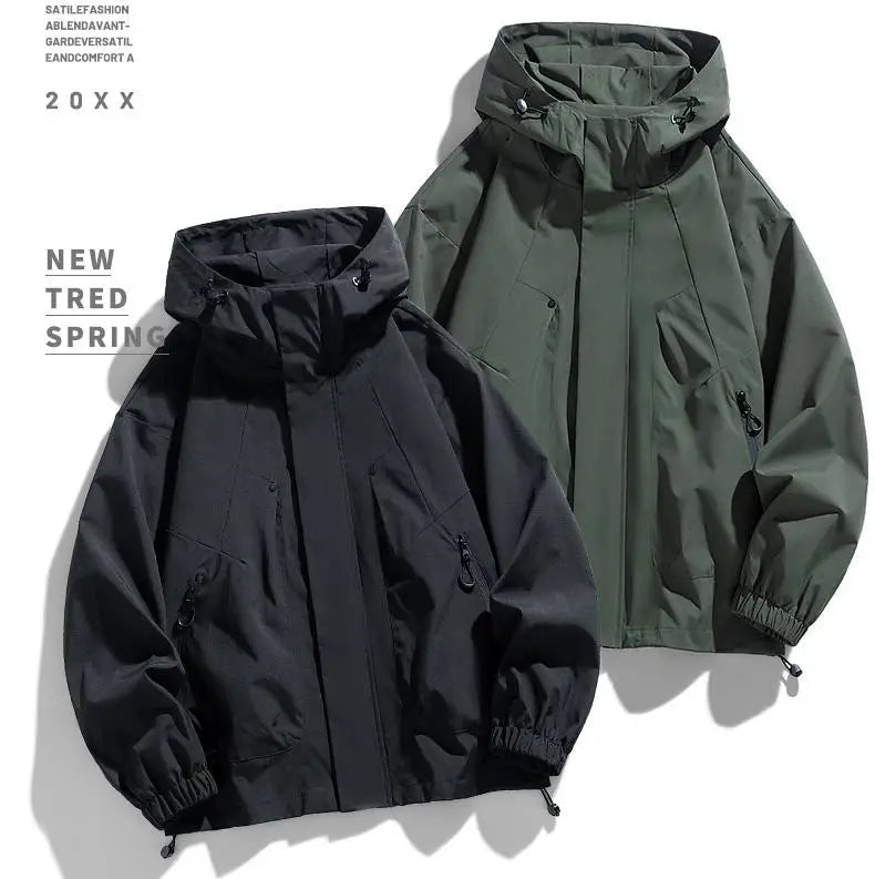 Chaqueta Cortavientos Impermeable - Tallas Grandes hasta 8XL Hombre