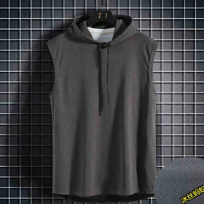 Chaleco Deportivo Sin Mangas con Capucha - Hip Hop Verano Hombre