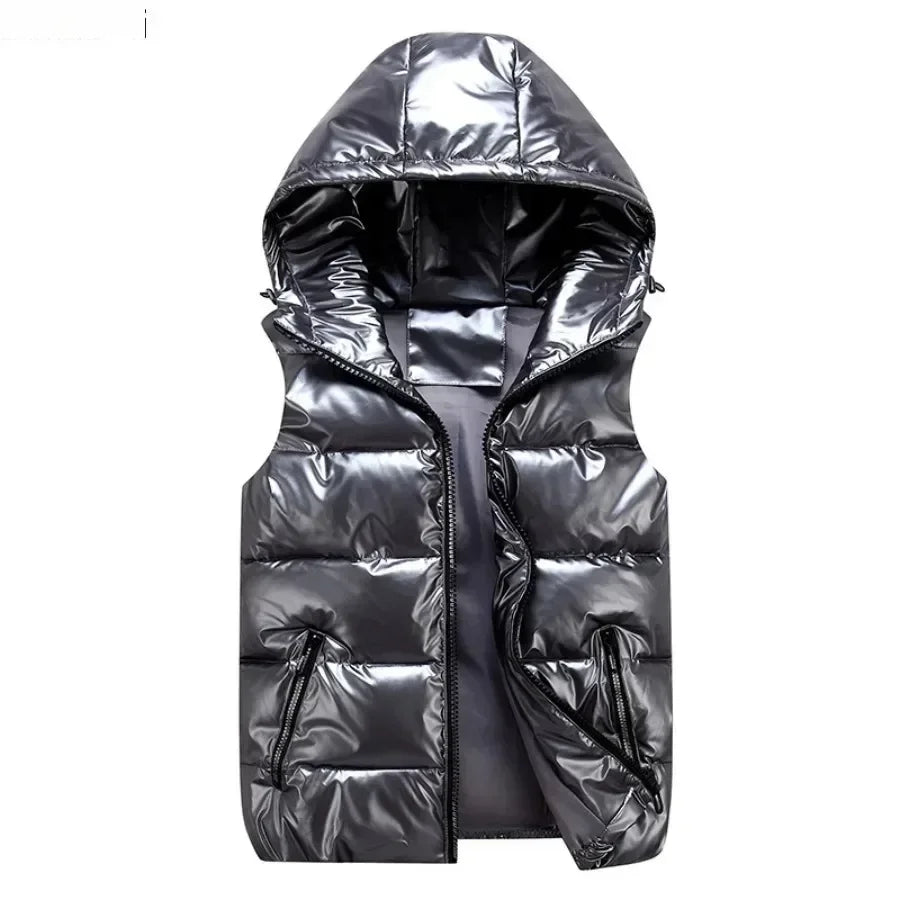 Chaleco Acolchado con Capucha - Diseño Impermeable Unisex