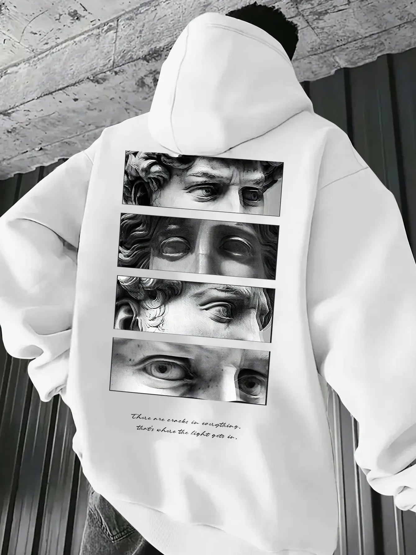 Sudadera con Capucha Renaissance Statue - Estilo Aesthetic Streetwear Hombre