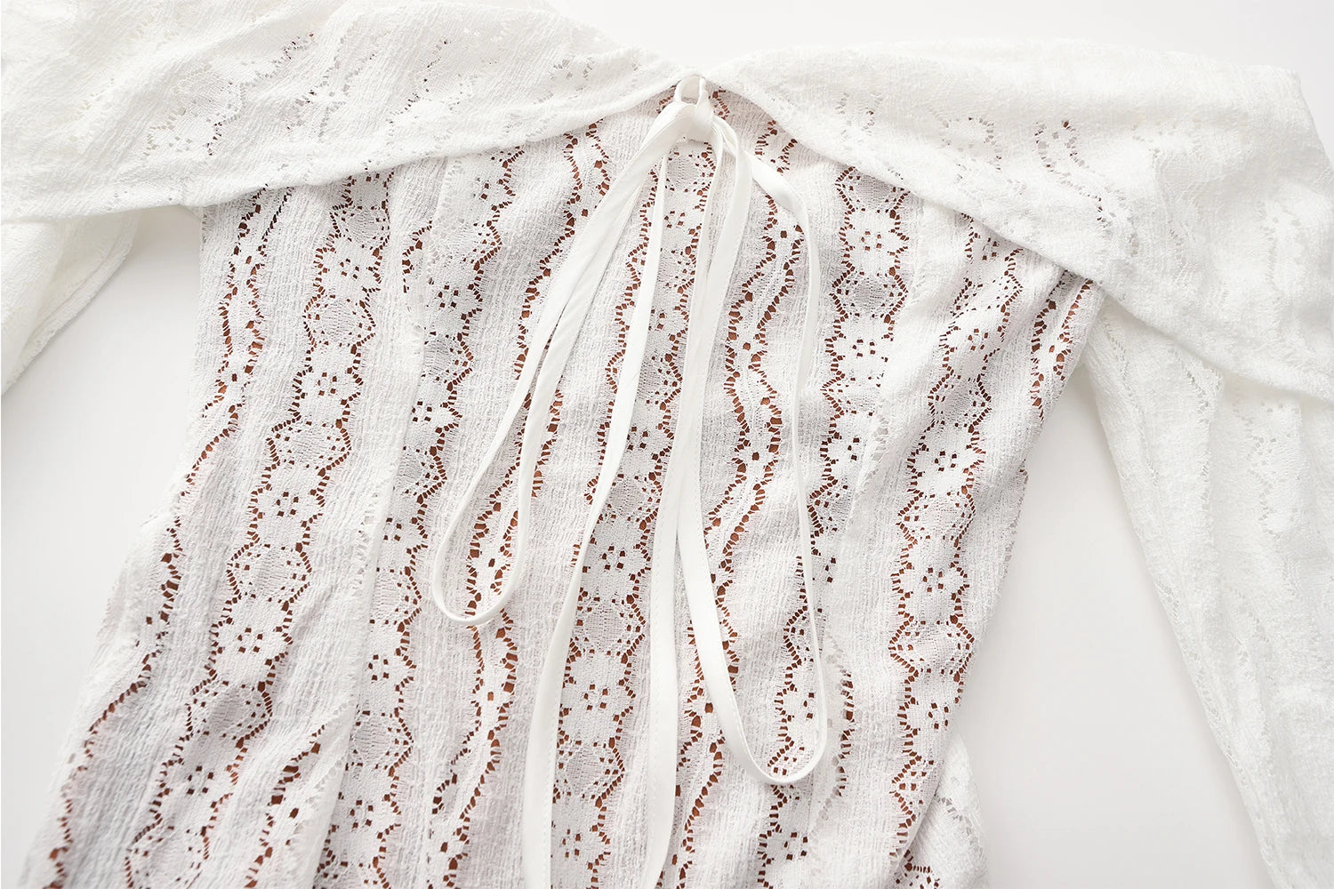 Vestido de Fiesta Elegante con Encaje - Manga Larga