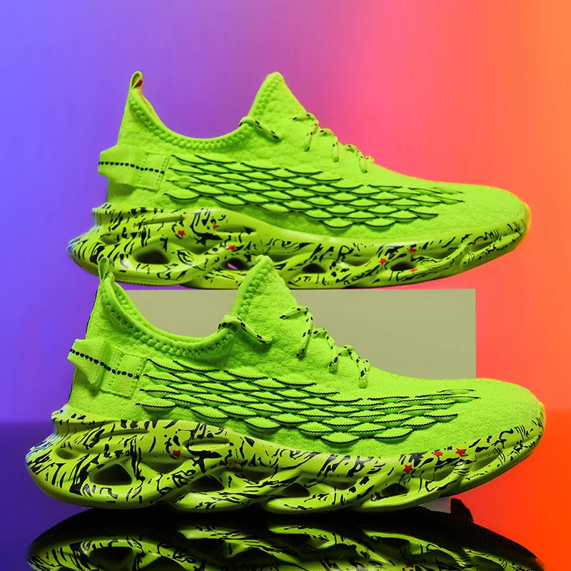 Sneakers Luxury Hombre Flyknit - Zapatillas Casuales Transpirables Multicolor