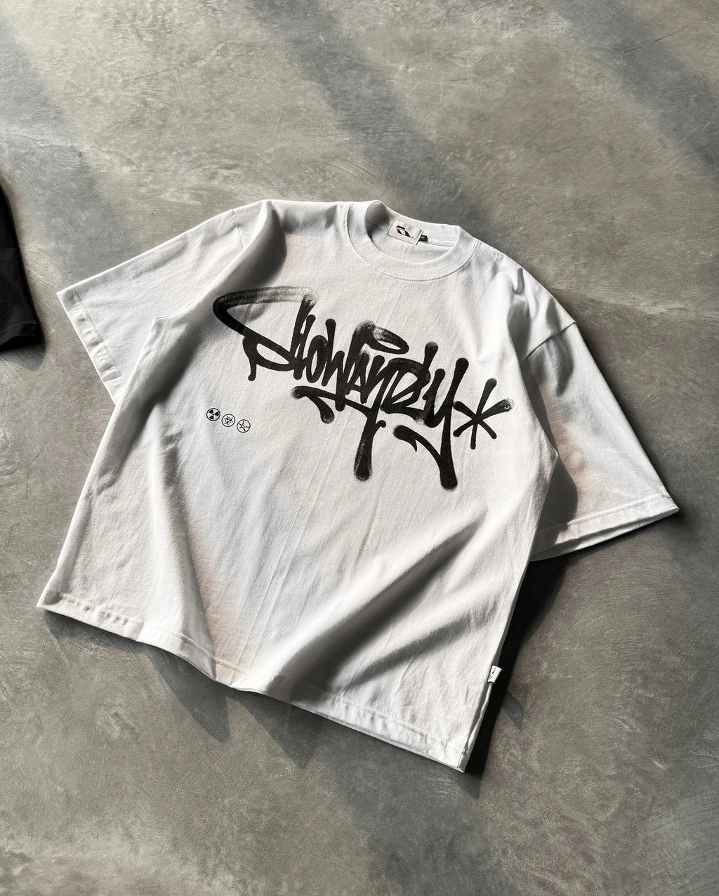 Camiseta Casual con Diseño de Letras - Oversized Cuello Redondo Harajuku Hip Hop Unisex