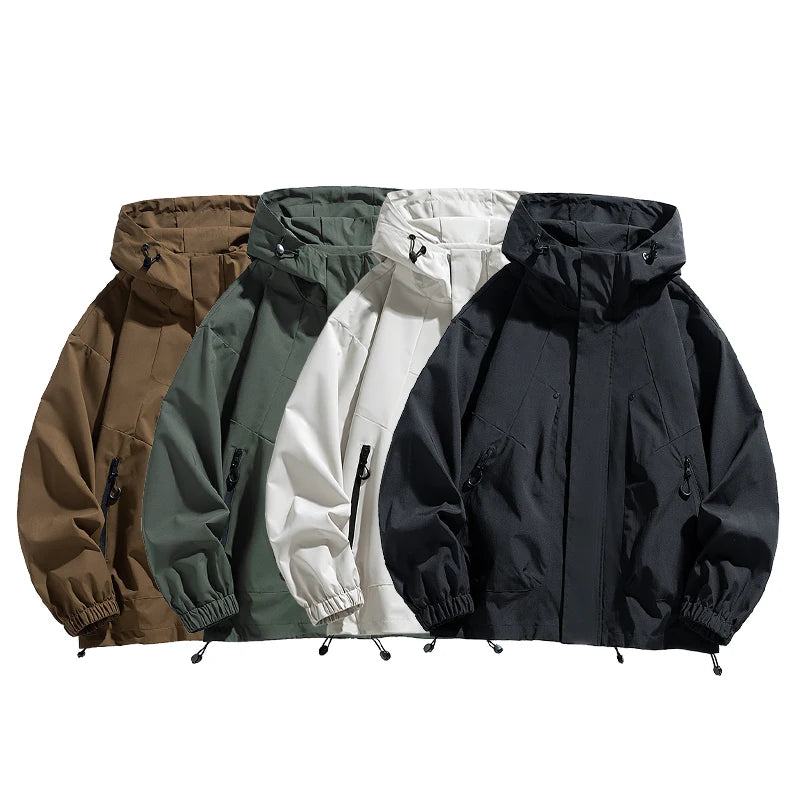 Chaqueta Cortavientos Impermeable - Tallas Grandes hasta 8XL Hombre