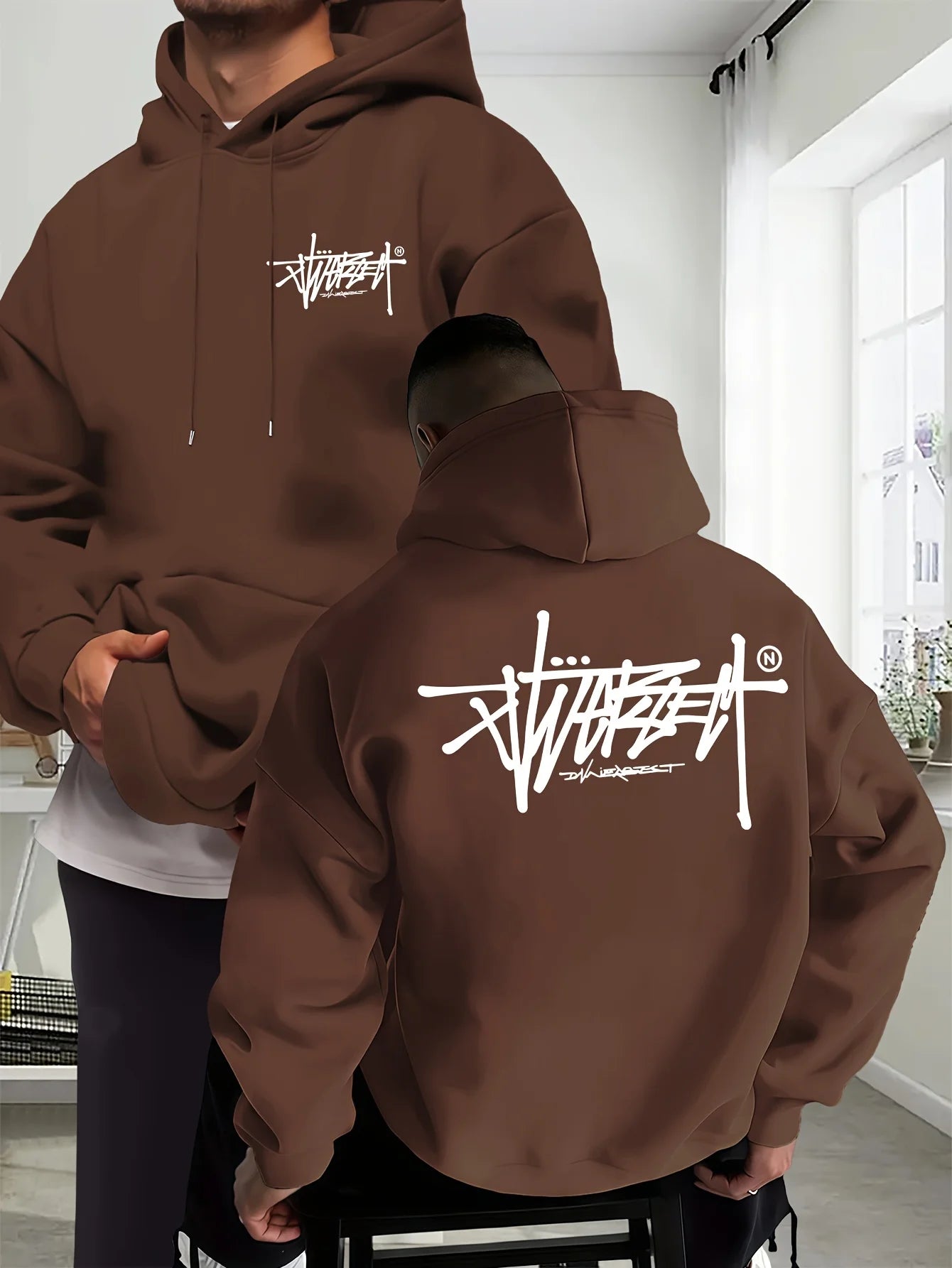 Sudadera con Capucha Estampado Creativo - Deportiva Casual Unisex