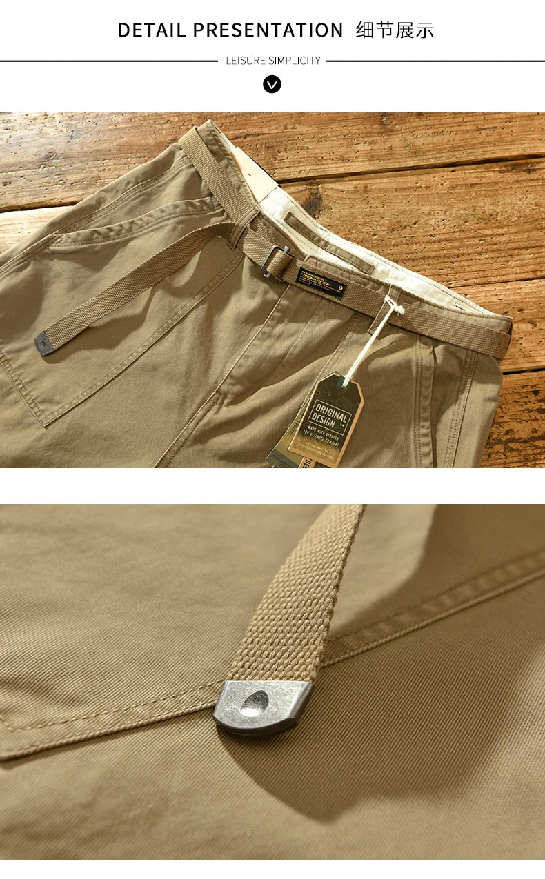 Pantalones Cargo Workwear Retro - Estilo Americano Hombre