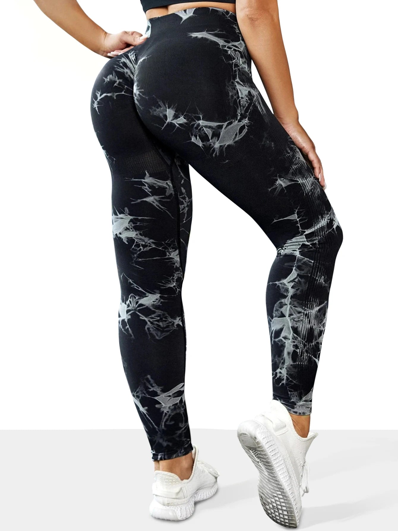 Leggings de Yoga Tie-Dye Sin Costuras - Cintura Alta
