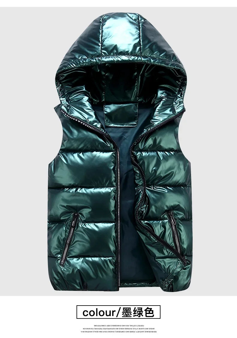 Chaleco Acolchado con Capucha - Diseño Impermeable Unisex