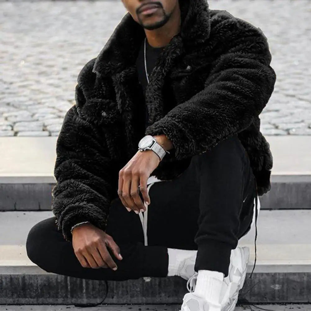 Chaqueta de Invierno con Forro de Felpa - Estilo Hip Hop Hombre