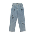 Jeans Streetwear Baggy Pierna Ancha - Estilo Coreano Cargo Hombre