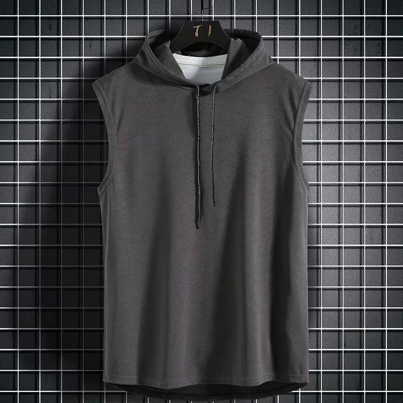 Chaleco Deportivo Sin Mangas con Capucha - Hip Hop Verano Hombre
