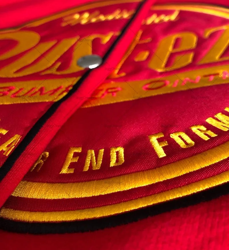 Chaqueta Baseball Bordada Y2K - Estilo Harajuku Oversized Hombre