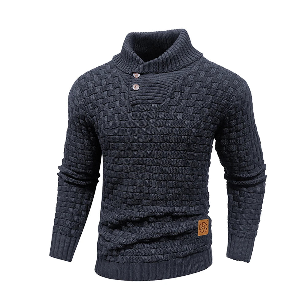 Suéter de Cuello Redondo Tejido - Cálido y Suave Hombre