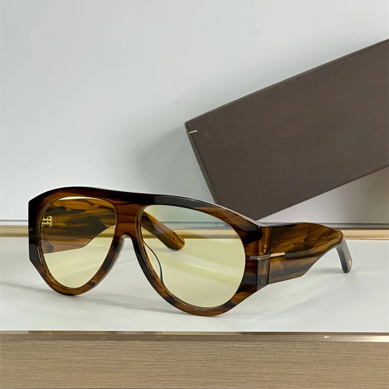 Gafas de Sol Piloto Gran Tamaño - Diseño de Lujo con Degradado para Mujer