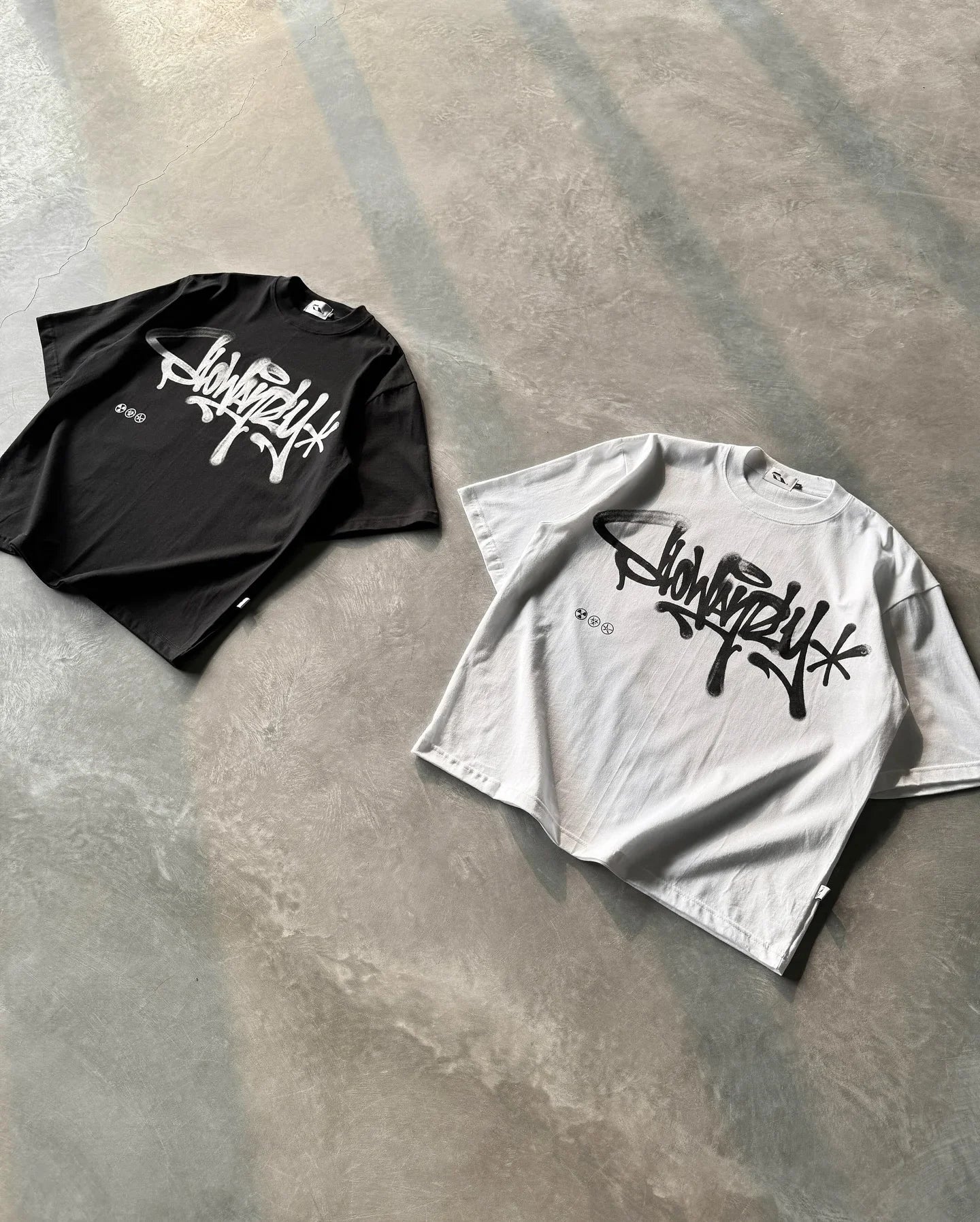 Camiseta Casual con Diseño de Letras - Oversized Cuello Redondo Harajuku Hip Hop Unisex