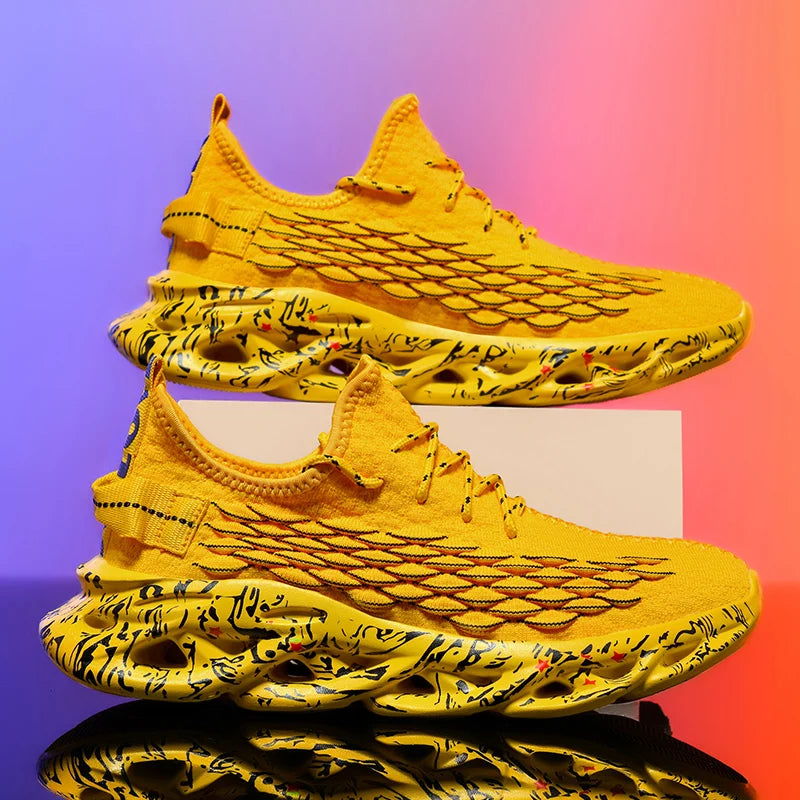 Sneakers Luxury Hombre Flyknit - Zapatillas Casuales Transpirables Multicolor