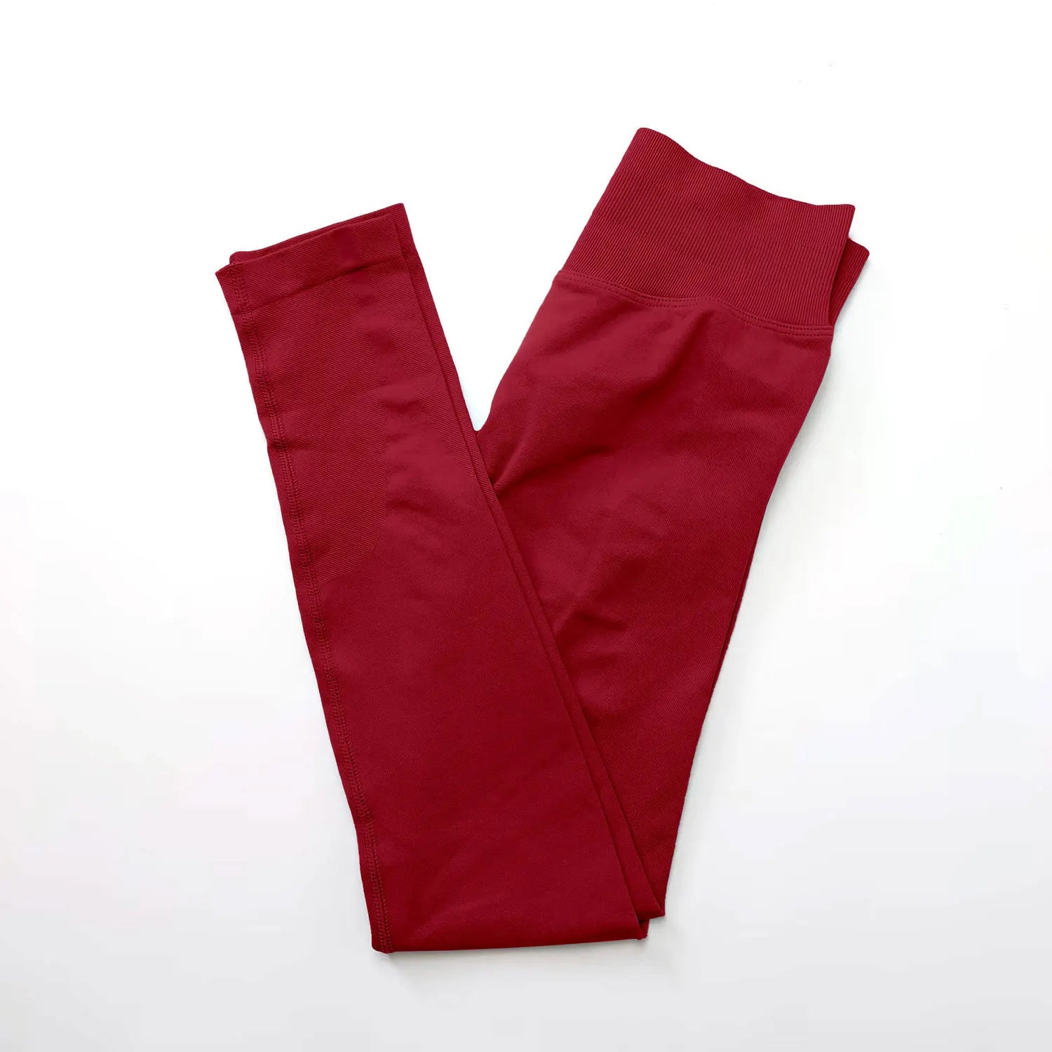 Leggings Deportivos Sin Costuras - Banda Acanalada y Efecto Push-Up