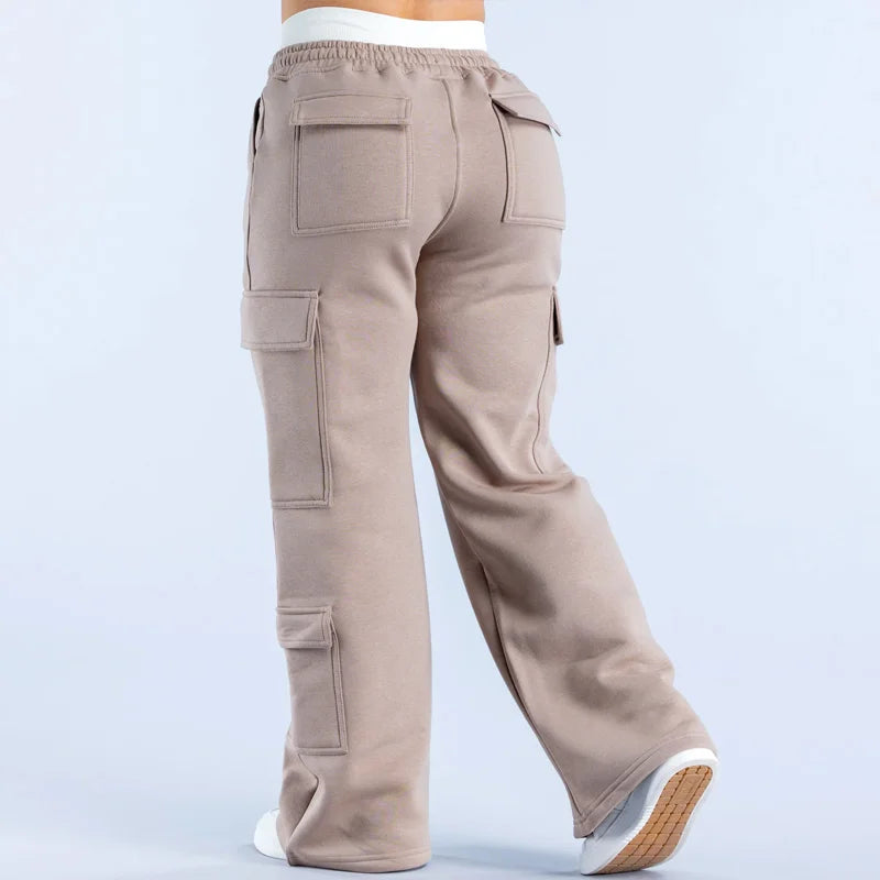 Pantalones Cargo con Múltiples Bolsillos - Estilo Americano Unisex