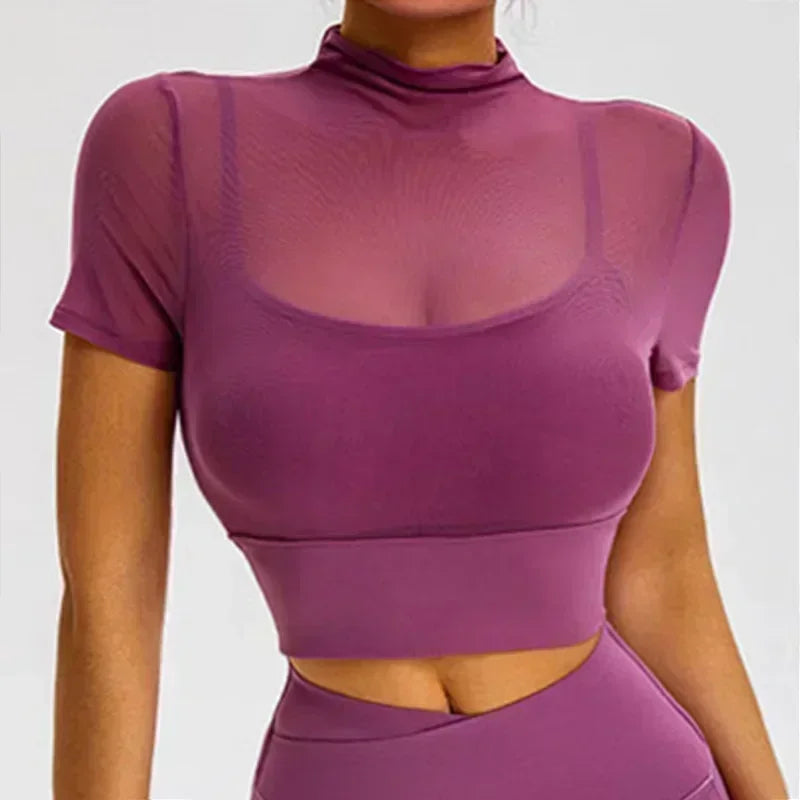 Cloud Rise Red Sports Shirt for Girls Fitness Women Long Sleeve Yoga Blouse Gym Top Running T-Shirt XS Autumn Workout Activewear