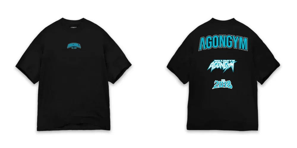 Camiseta Deportiva Oversized - Gym Fitness Manga Corta Hombre