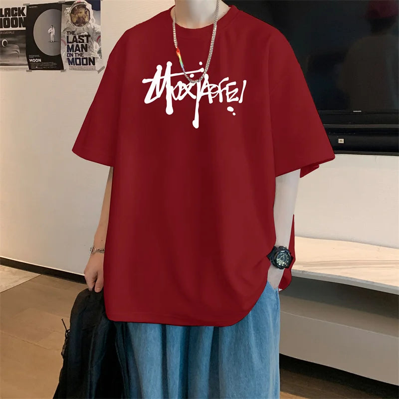 Camiseta Oversized de Algodón - Tallas Grandes hasta 4XL Hombre