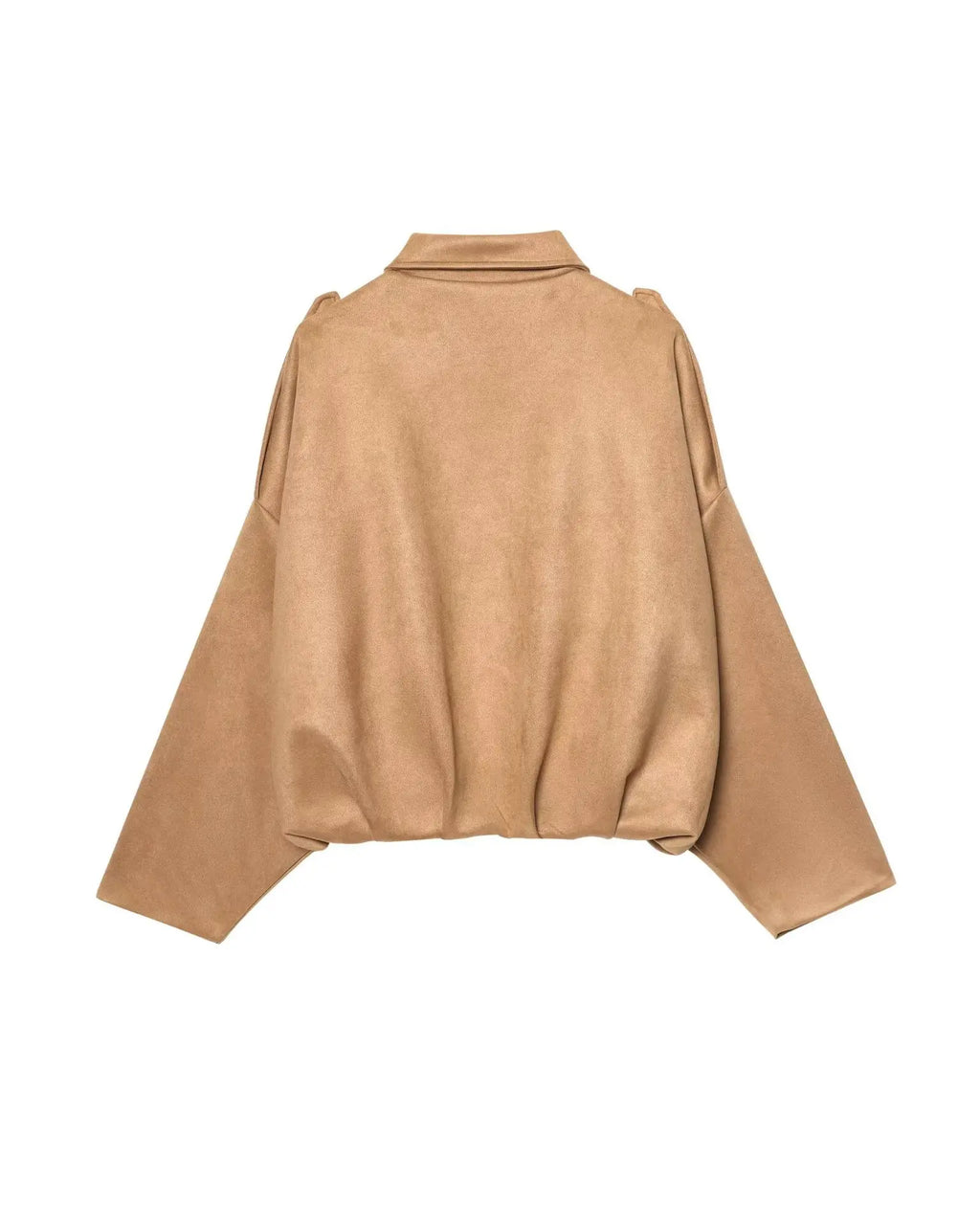 Chaqueta Suede Retro con Cremallera - Estilo Street Fashion Mujer