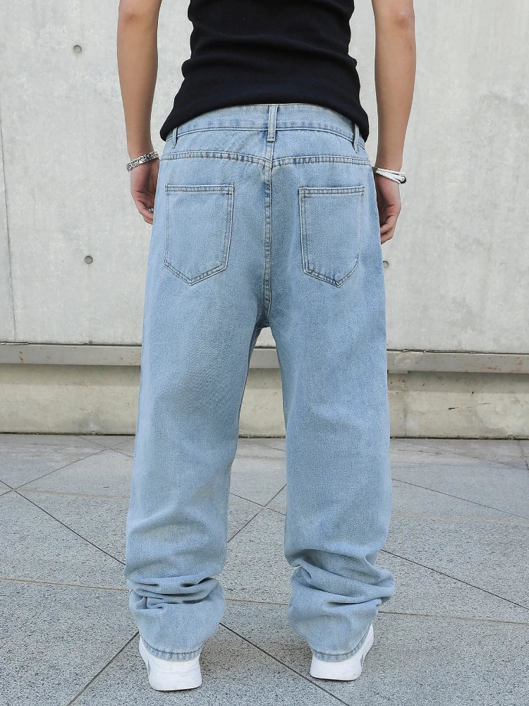 Jeans Baggy Y2K Pierna Ancha - Estilo Streetwear Hombre