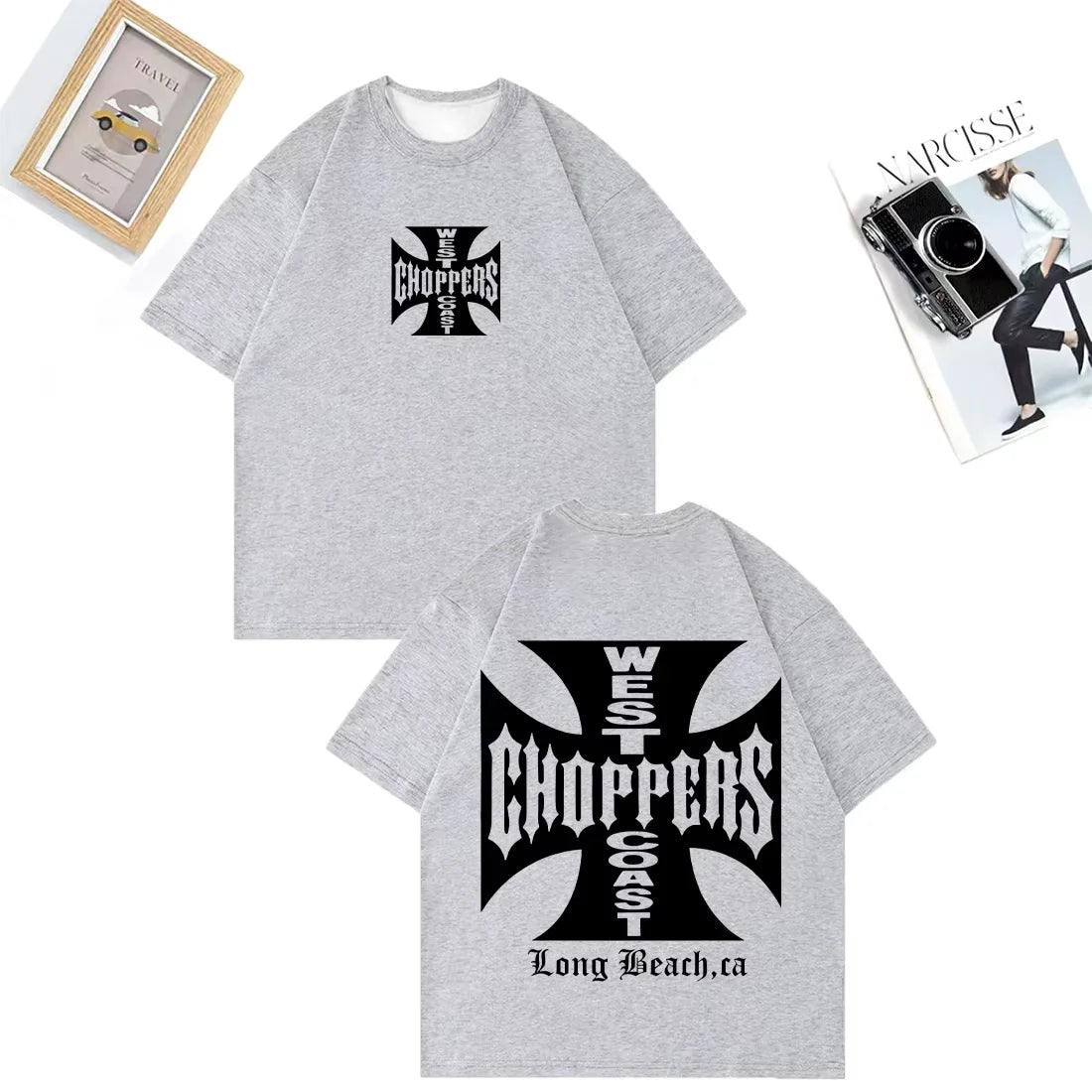 Camiseta Paul Walker West Coast Choppers 3D - Retro Hip Hop Streetwear Hombre