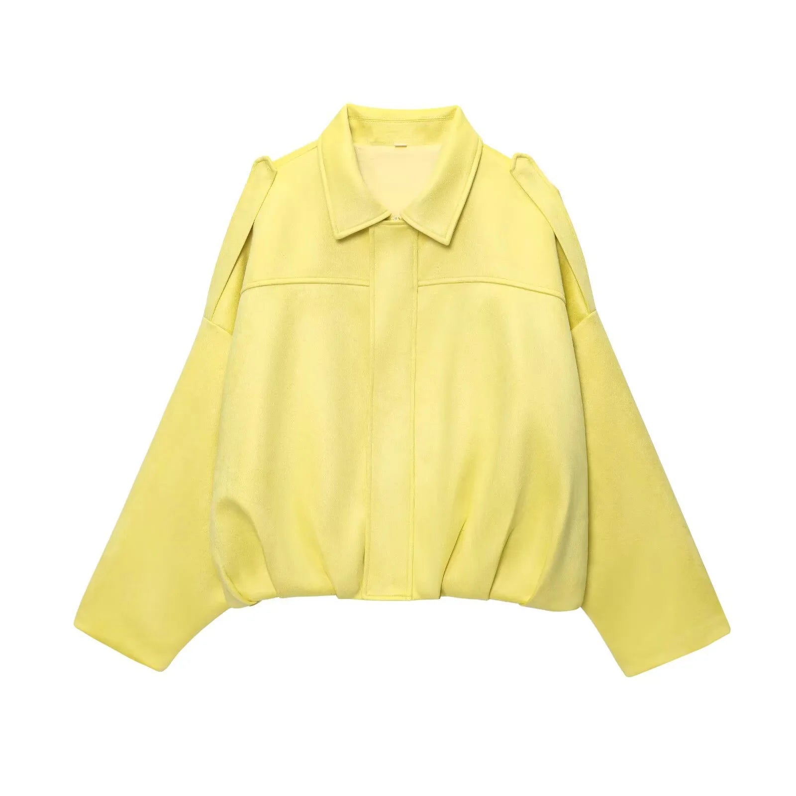 Chaqueta Suede Retro con Cremallera - Estilo Street Fashion Mujer