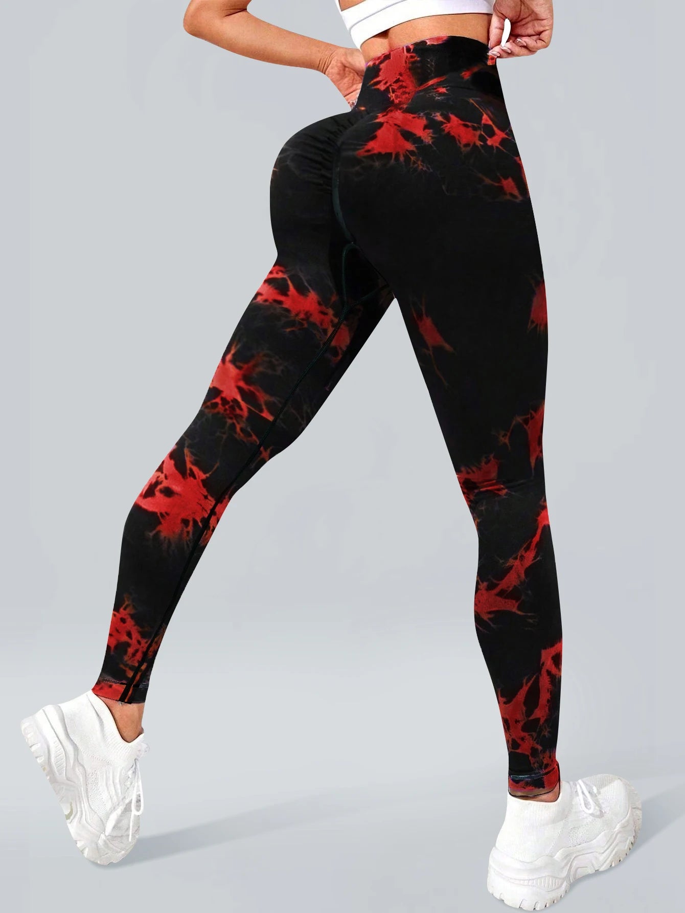 Leggings de Yoga Tie-Dye Sin Costuras - Cintura Alta
