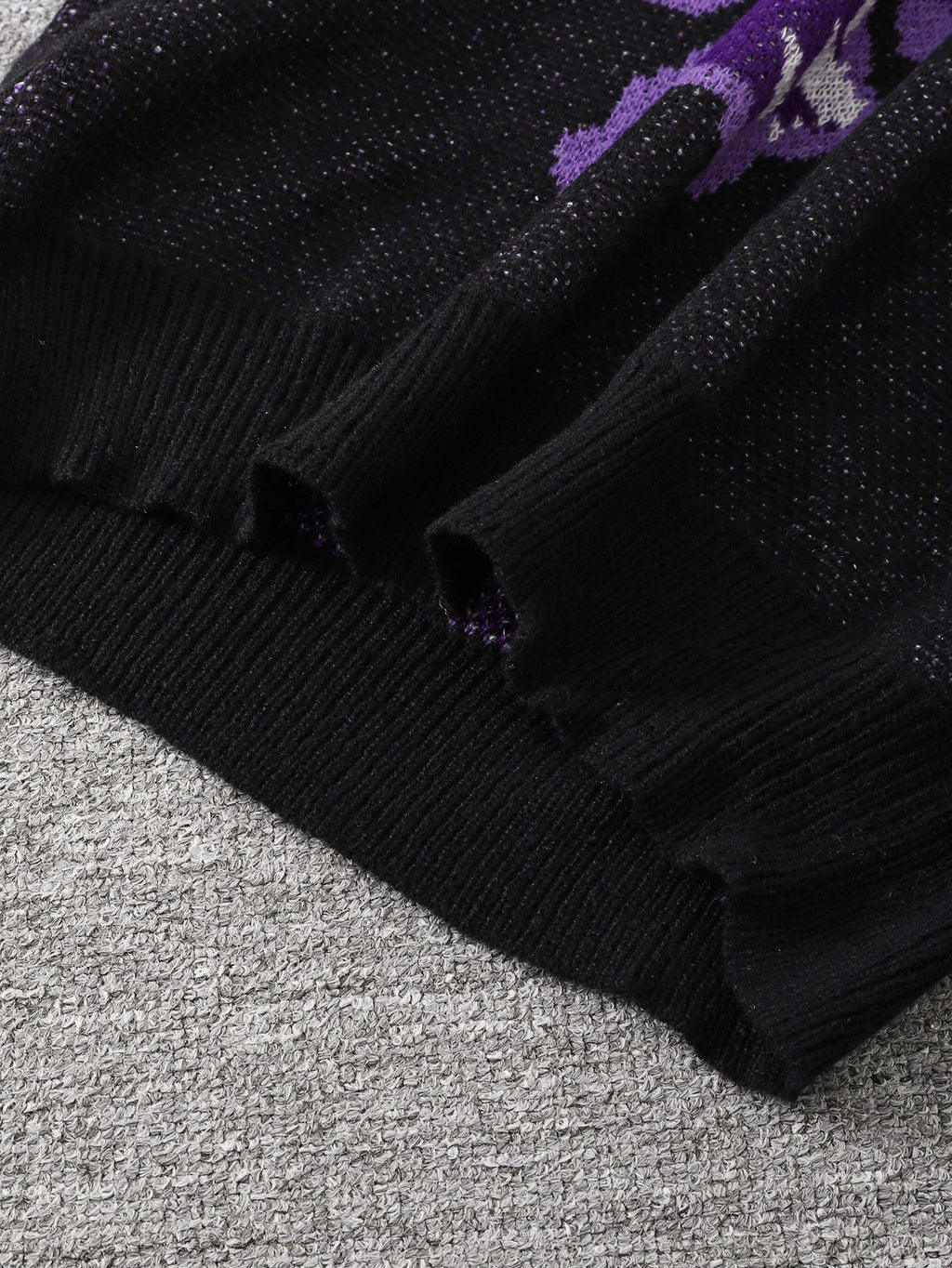 Suéter con Patrón Mariposa Jacquard - Cuello Redondo Casual Hombre