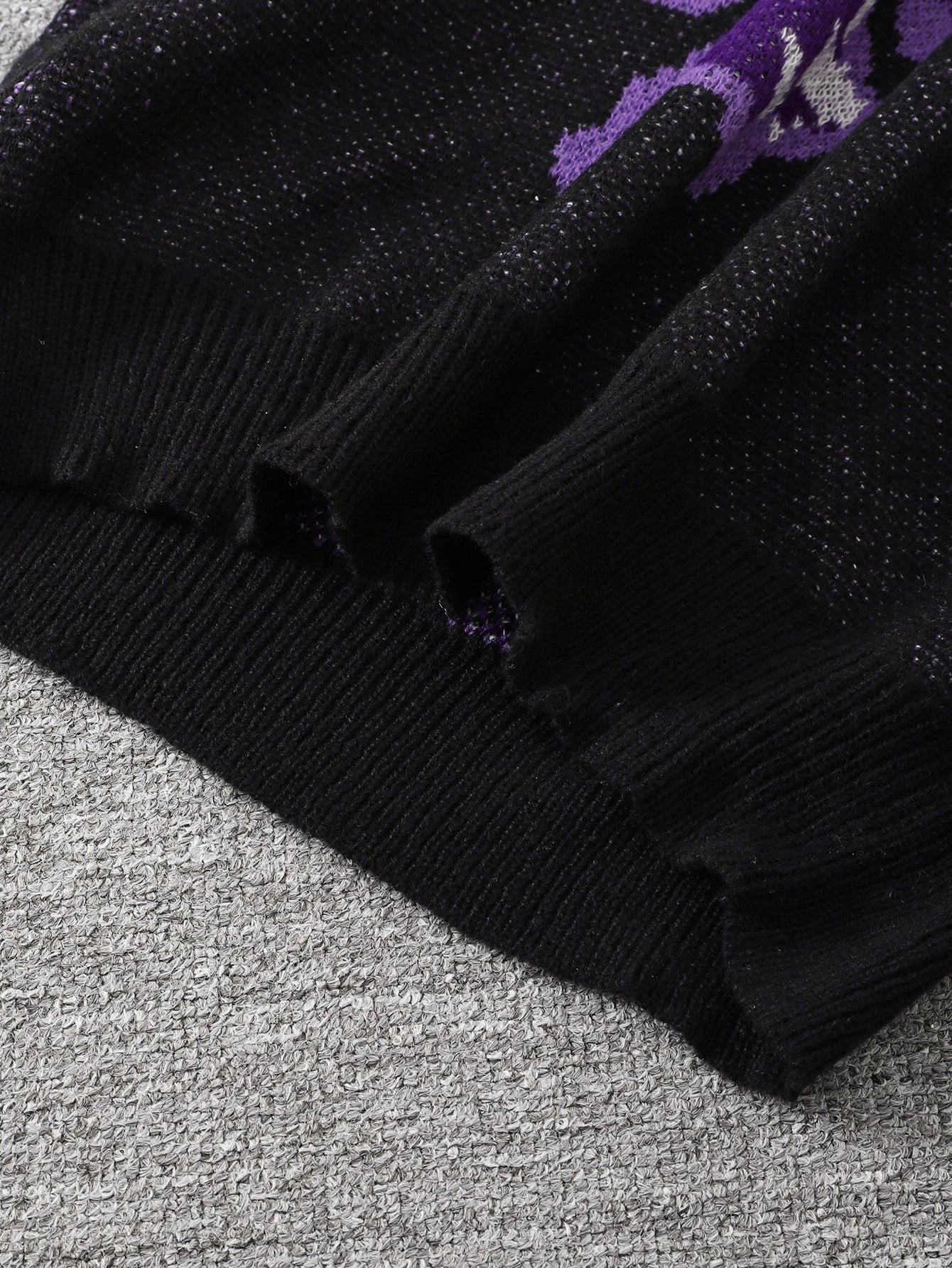 Suéter con Patrón Mariposa Jacquard - Cuello Redondo Casual Hombre
