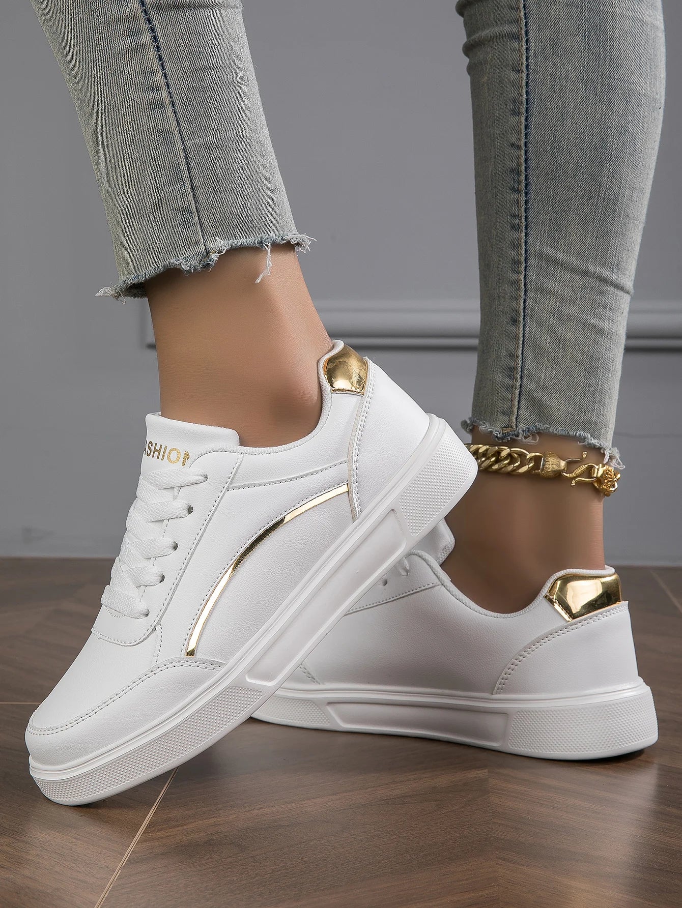 Zapatillas Baasploa Cuero Plataforma - Sneakers Casuales Antideslizantes Mujer