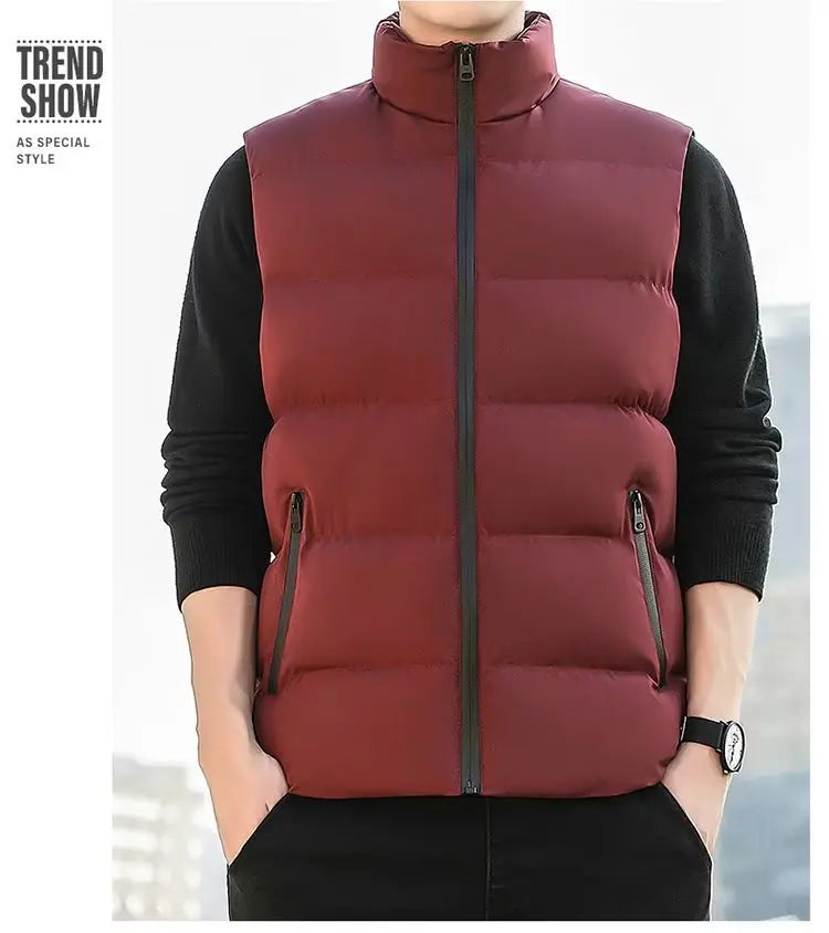 Chaleco Acolchado Minimalista - Estilo Coreano Hombre