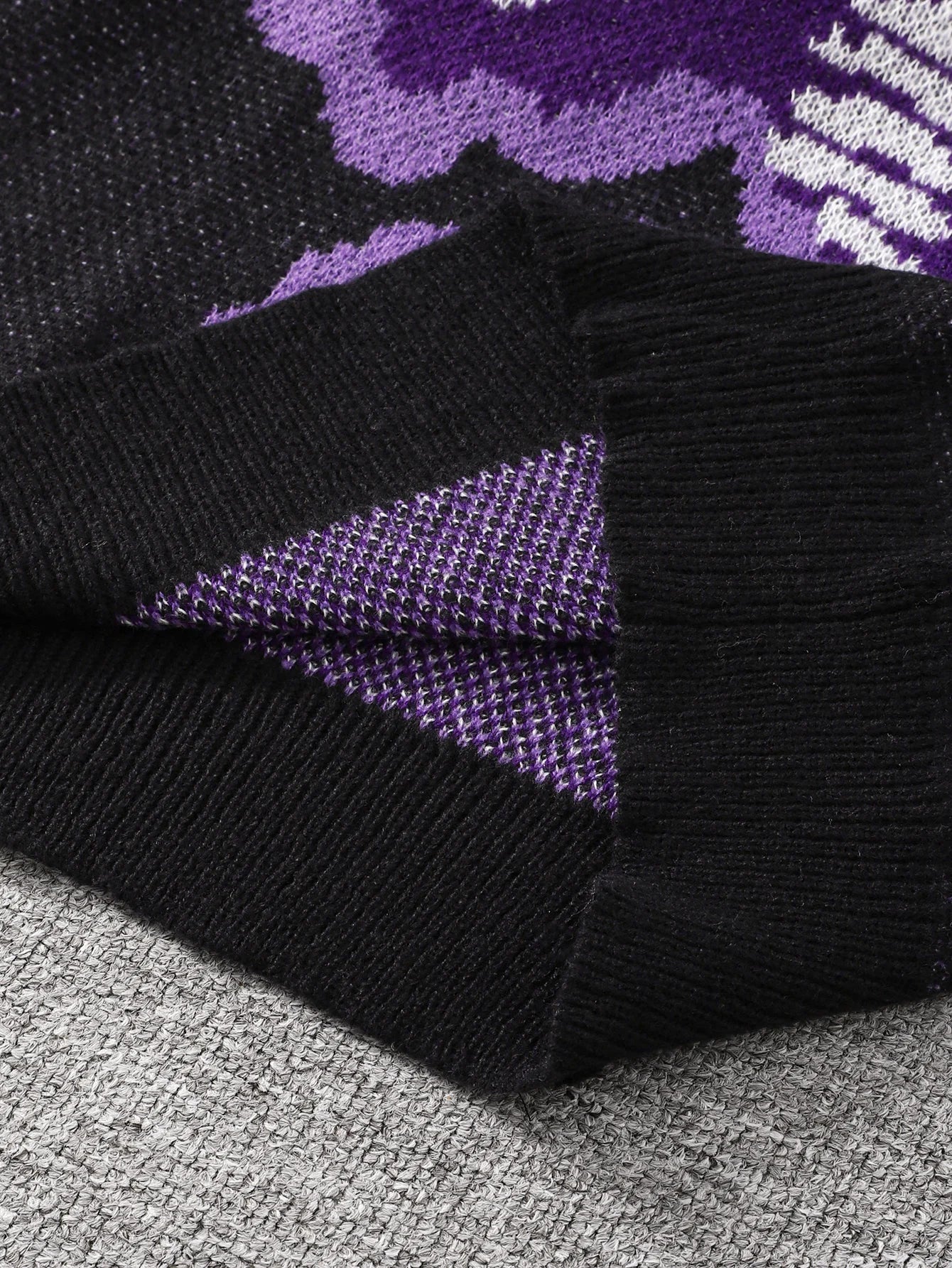 Suéter con Patrón Mariposa Jacquard - Cuello Redondo Casual Hombre