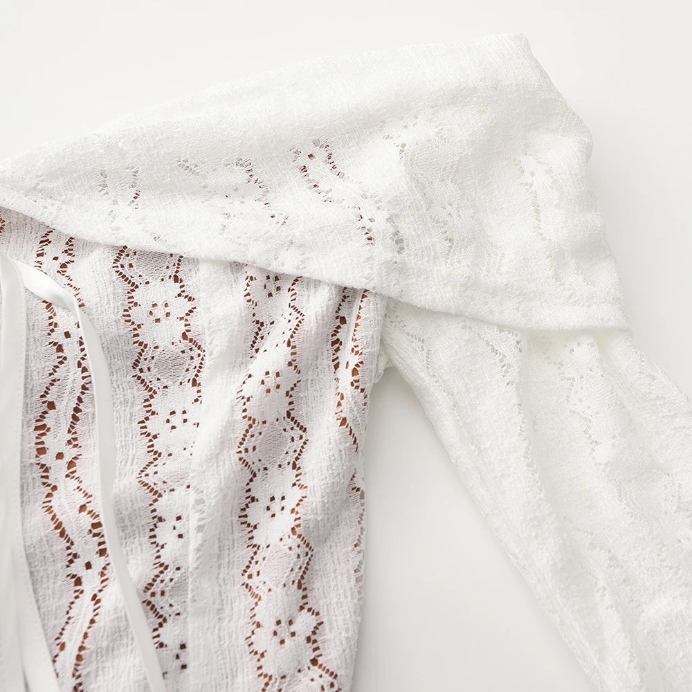 Vestido de Fiesta Elegante con Encaje - Manga Larga