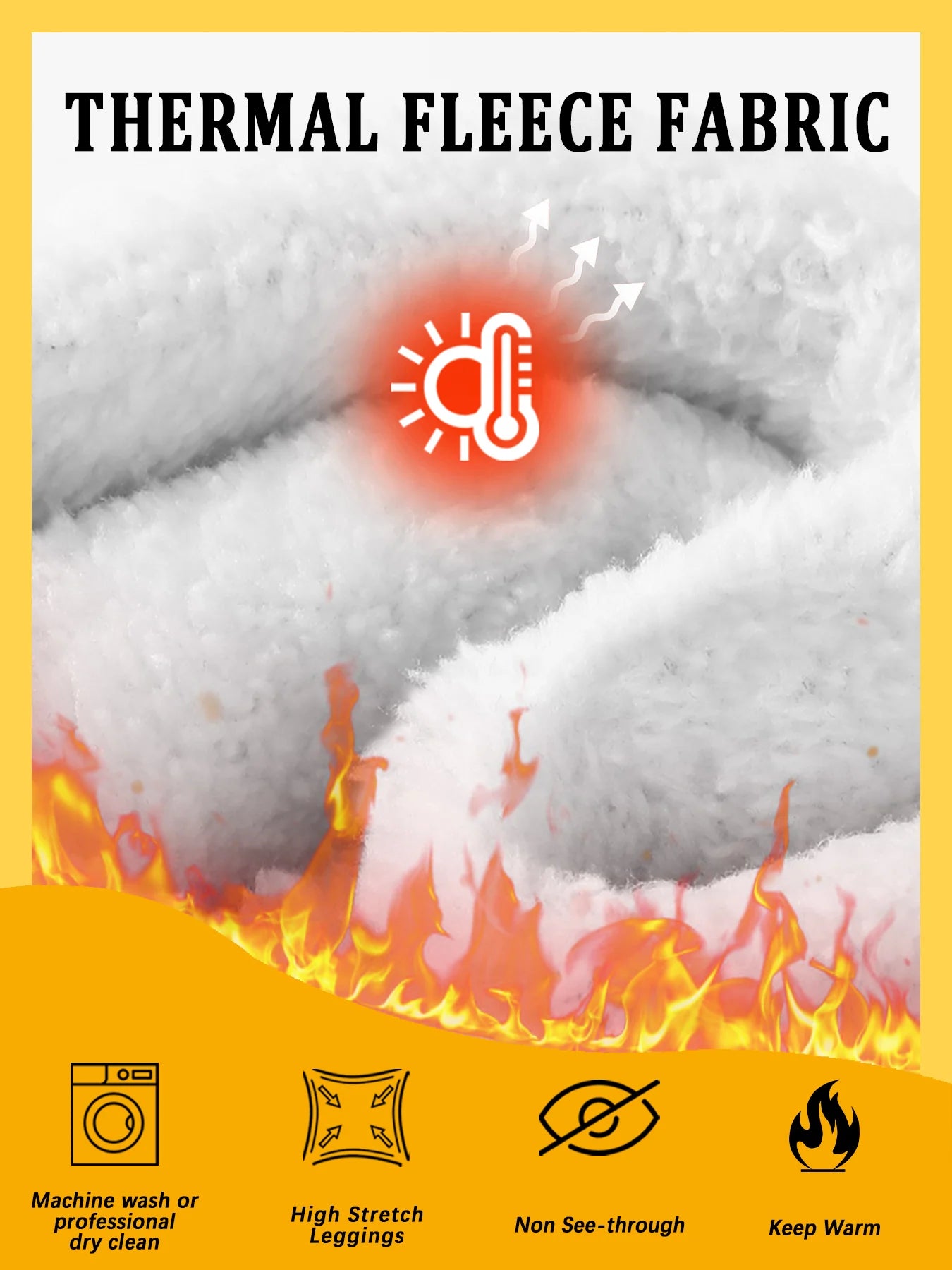 Leggings Térmicos con Forro Polar - Cintura Alta y Control de Abdomen