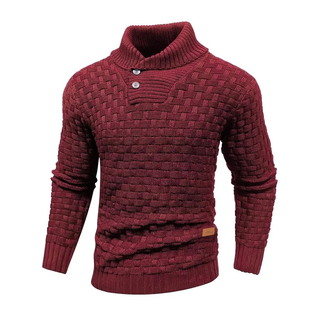Suéter de Cuello Redondo Tejido - Cálido y Suave Hombre