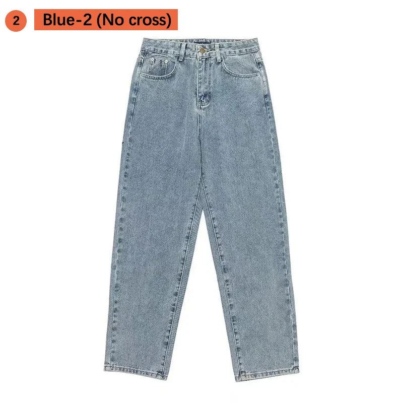 Jeans Streetwear Baggy Pierna Ancha - Estilo Coreano Cargo Hombre