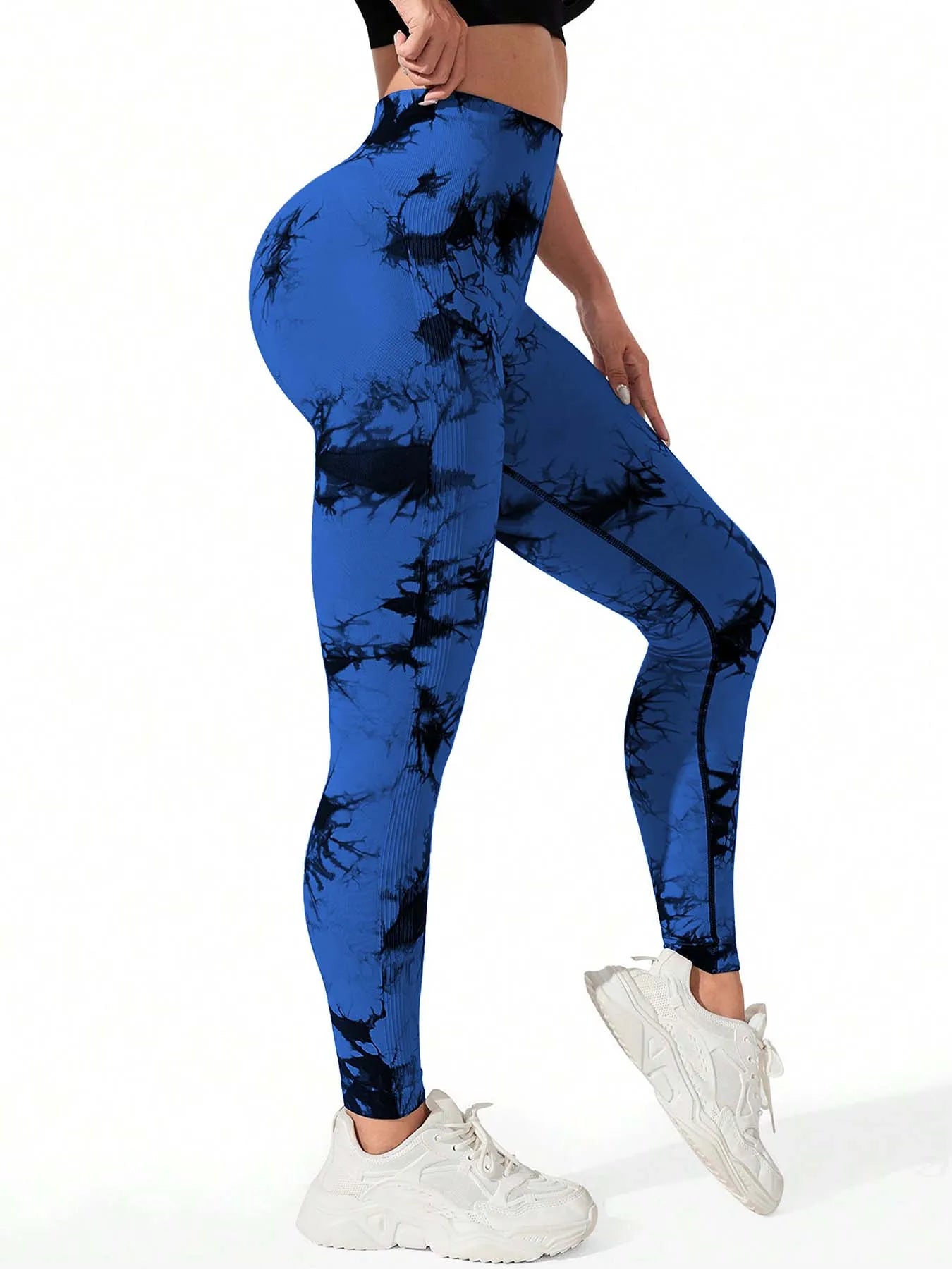 Leggings de Yoga Tie-Dye Sin Costuras - Cintura Alta