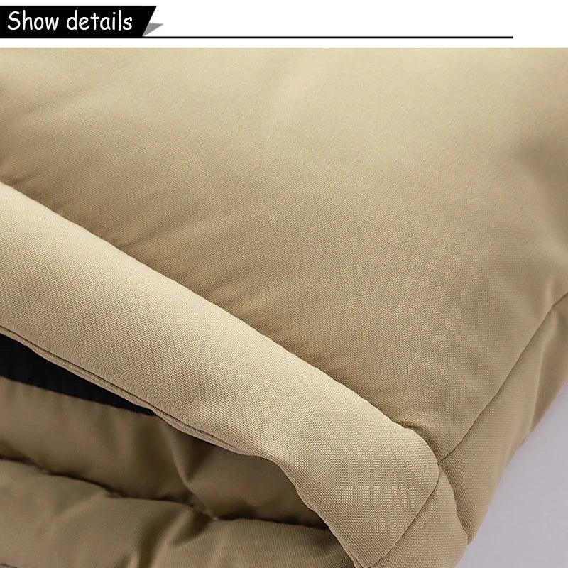 Parka con Capucha Desmontable - Cortavientos Cálida Hombre