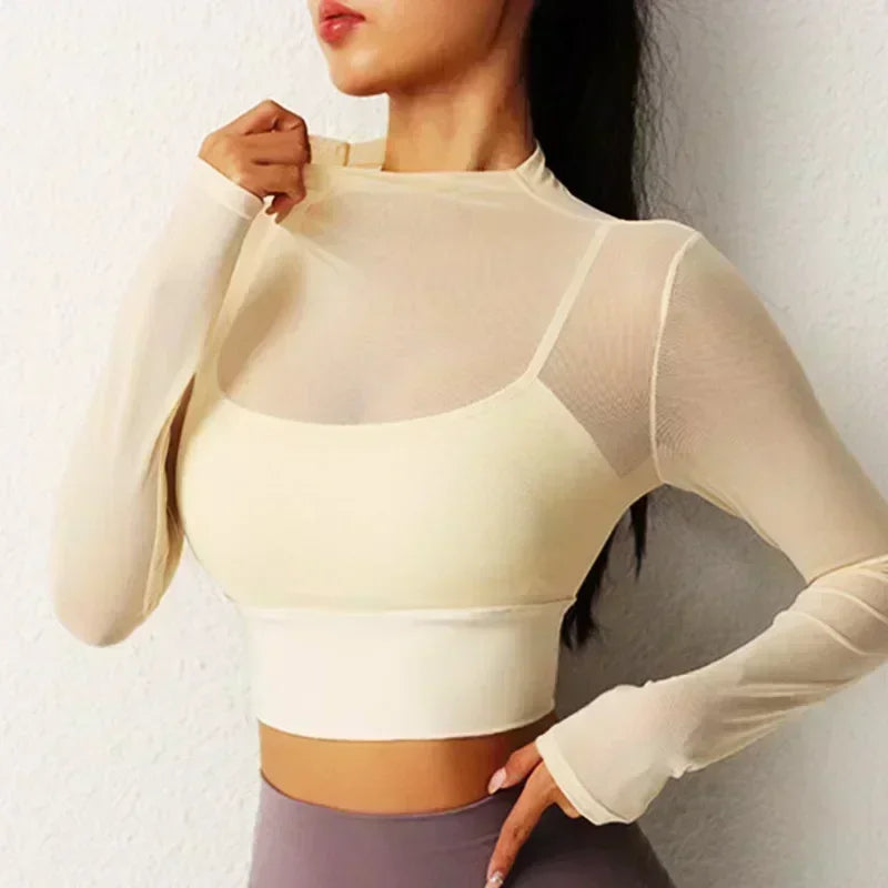 Cloud Rise Red Sports Shirt for Girls Fitness Women Long Sleeve Yoga Blouse Gym Top Running T-Shirt XS Autumn Workout Activewear
