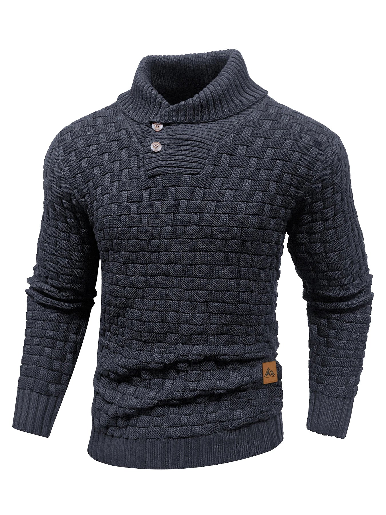 Suéter de Cuello Redondo Tejido - Cálido y Suave Hombre
